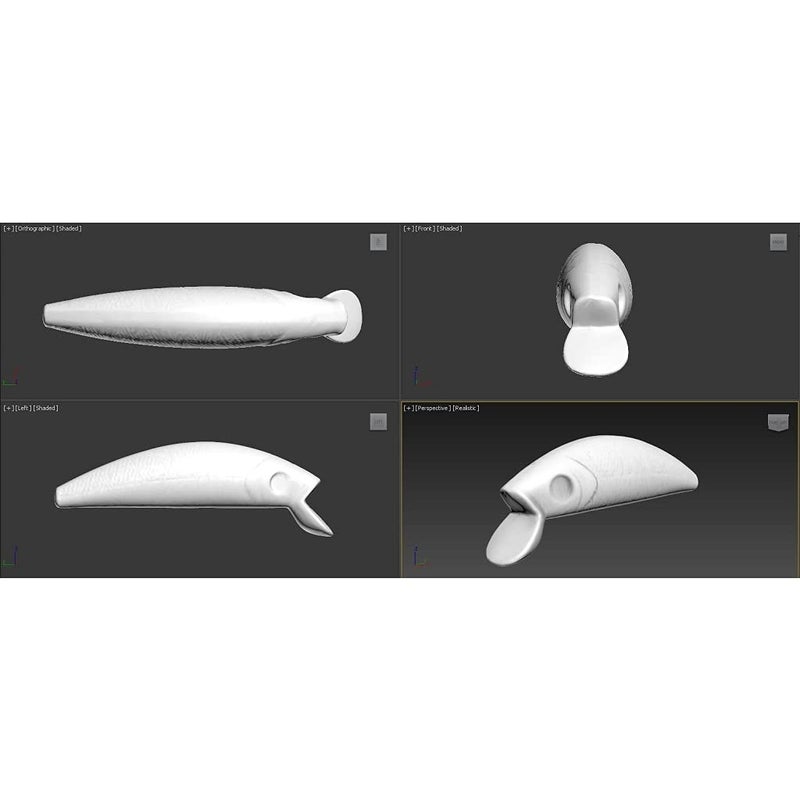 wLure 10 Blank Unpainted Minnow Jerkbait Slow Floating Tight Wobble Fishing Lures with Free Eyes UPM219 - Image 4